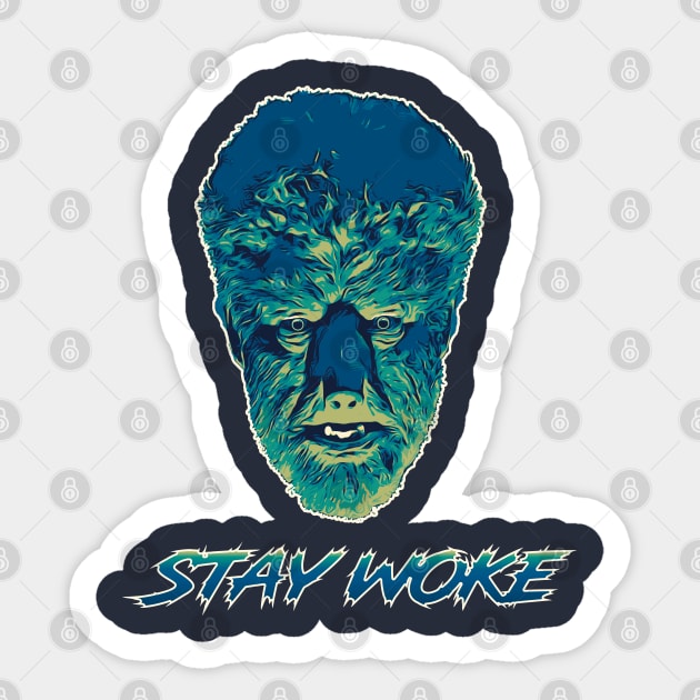 Stay Woke Sticker by creativespero